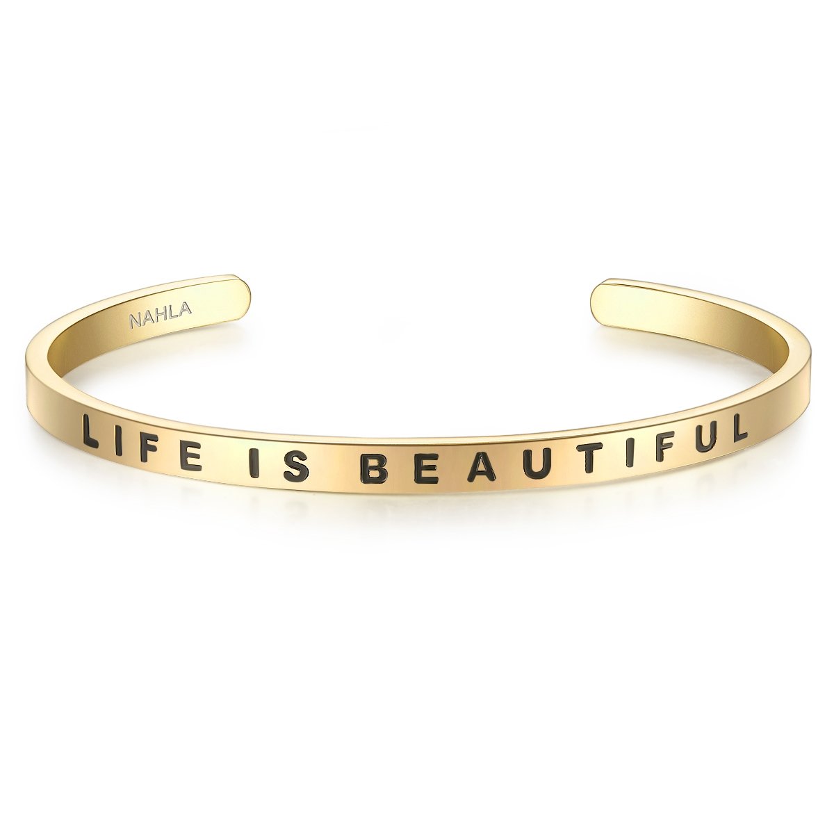 Nahla Female Stainless steel Bangle LIFE IS BEAUTIFUL