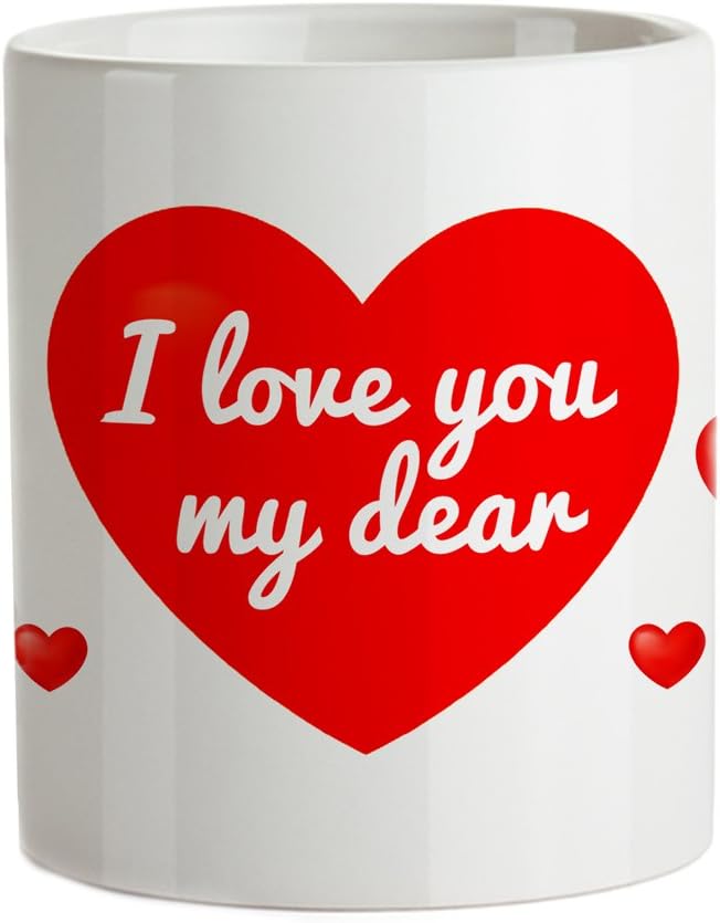 Magic Love Mug – Thermo-effect – Magic Colour Changing Cup – Heat-to-Reveal Mug – Original Tea & Coffee Mug – Romantic Birthday Gift