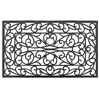 Liza Outdoor Rubber Doormat, 18 inch by 30 inch