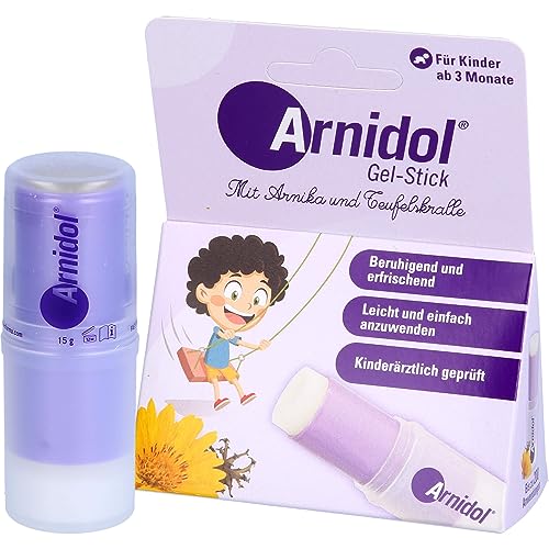 Arnidol - Gel Stick, Soothes, Refreshes and Comforts the Skin, Cold Effect, with Ingredients of natural origin such as Arnica and Harpagophyte, Suitable from 3 months of age - 15 g