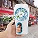 D-FantiX Handheld Fan Battery Operated Portable Water Misting Fan Personal Mist Fan for Travel, Home, and Office Blue