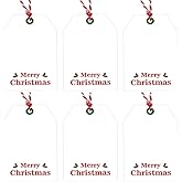 Christmas Gift Tags,90Pcs Merry Christmas Gift Wrapping Tags Design with Cotton String Happy Holiday Gift Tags Holly Xmas Hanging Gift Tag for Present Christmas Tree Tag for Presents Holiday Christmas