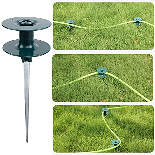 SAHLA 3 PCS Garden Hose Guide Stake Holder, Garden Gard Hose Spike