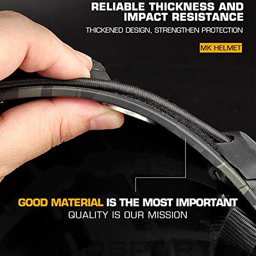 QZY Casque Rapide Tactique MK New Type avec Masque De Ventilateur 