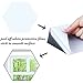Aneco 24 Sheets Flexible Mirror Sheets Mirror Wall Stickers Self Adhesive Plastic Mirror Tiles for Home Decor (The Blue Film Needs to be Peel Off)