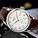AMUDA Men's Quartz Wrist Watch, Waterproof Roman Numeral Business Casual Fashion Leather Watches with Classic Calendar Date Window and 30M Waterproof PU Strap