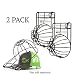 BallcapBuddy Cap Washer Hat Washer The Original Patented Baseball Cap Cleaner Frame/Cage endorsed by Shark Tank Made in USA- 2Pack Black