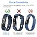 LETSCOM Replacement Bands for Fitness Tracker ID115Plus HR, 5 Pack (Black, Blue, Purple, Red, Green)