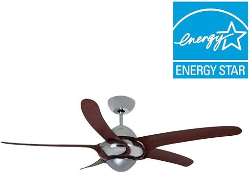 Amazon Com Vento Uragano 54 Indoor Chrome Ceiling Fan With 5