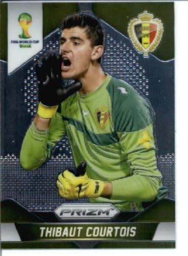 2014 Fifa Panini Prizm World Cup Soccer Card # 18 Thibaut Courtois Belgium