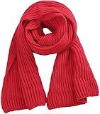 Outdoor Red Neck Scarf Warm Knit Scarves Red Neck Scarf Knitted Winter Scarves