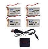 BTG 3.7V 600mAh Battery & X4 Battery Charger for JJRC H42 UDI U45 Syma X5C X5SW X5C-1 X5SC X5SC-1 CX-30W CX-31 M68R Drone Quadcopter Parts