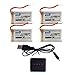 BTG 3.7V 600mAh Battery & X4 Battery Charger for X708 X708W UFO 3000 Halo 3000 GoolRC T32 T5W JJRC H42 UDI U45 Syma X5C X5SW X5C-1 X5SC X5SC-1 CX-30W CX-31 M68R Drone Quadcopter Parts