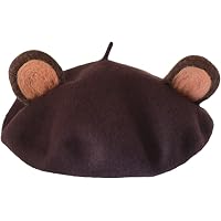 Amazon.com: Zasy Wool Felt Cartoon Hat Cute Ladybug  display picture 2