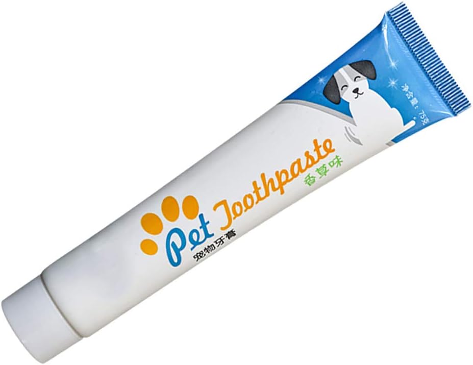 Anniston Dog Toothpaste, Edible Dog Puppy Cat Toothpaste Teeth Cleaning Care Oral Hygiene Pet Supplies for Your Pet Puppy Small Medium Large Dogs, Vanilla Taste