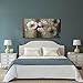 Wieco Art The Memory Extra Large 100% Hand Painted Modern Stretched and Framed Contemporary Flowers Artwork Abstract Floral Oil Paintings on Canvas Wall Art for Living Room Home Decorations