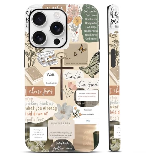 Aesthetics Jesus Cross Flower Phone Case