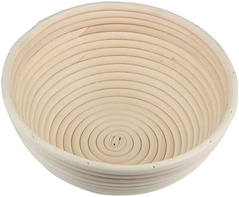 Highmoor Proofing Basket 9 inch, Round Banneton Brotform Bread Dough Proofing Rising Rattan Basket Banneton Cane Bread Bowl Maker for Baking Supplies Making Kit Tool