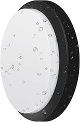 ANWIO 13W Outdoor Black Bulkhead Light IP54 980LM 4000K Porch Wall