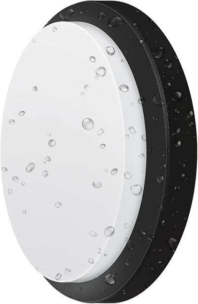 ANWIO 13W Outdoor Black Bulkhead Light IP54 980LM 4000K Porch Wall