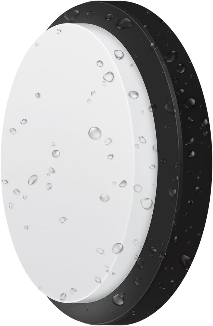 ANWIO 13W Outdoor Black Bulkhead Light IP54 980LM 4000K Porch Wall