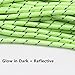 Glow in The Dark Luminous Reflective Guyline, 5mm 65.6ft/20m Nylon Canopy Tent Rope Guy Lines Camping Cord, Green