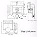 Ologymart T Handle Car Truck Trailer Camp Stainless Steel Folding T Shape Handle Lock Tool Latch