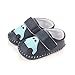 Lidiano Baby Non Slip Rubber Sole Cartoon First Walking Slippers Crib Shoes Newborn Infant Toddler Training Shoes (6-12 Months, Blue Car)