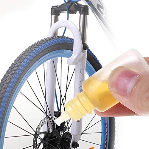 Junlinto 2pcs 10ml Bicycle Chain Flywheel Lubricat Mechanical Bearing Lube Silicone Oil