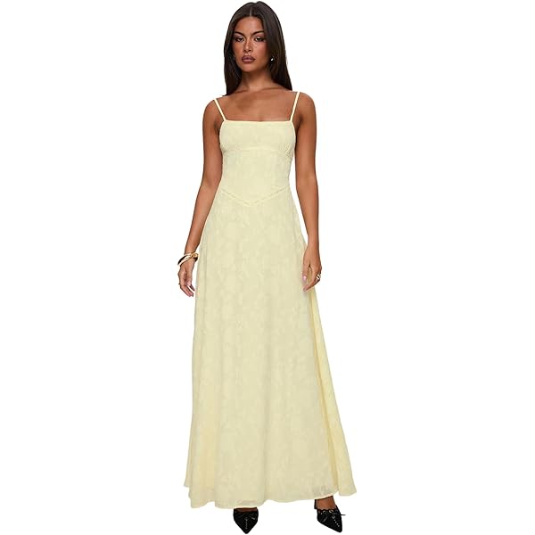 strapless open back dress Haley Maxi Dress Champagne main image 0
