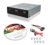 LG WH16NS40 16X Blu-ray BD/BDXL/MD M-DISC Burner Drive 3D Playback + free Nero 12 Essentials Burning Software + Sata Cable Kit