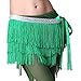 ZLTdream Women's Belly Dance Three Dense Tassels Hip Scarf