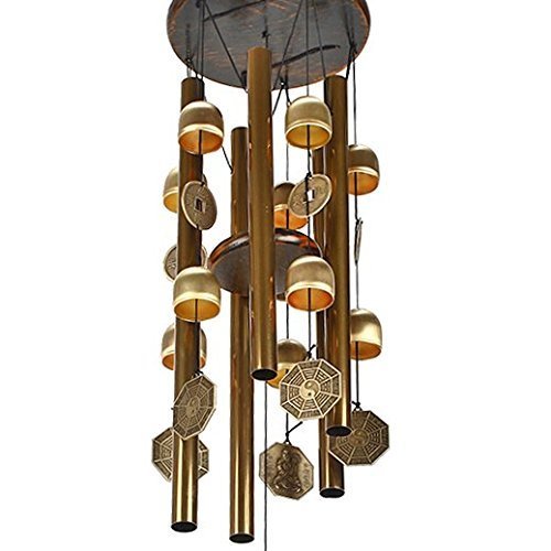 Ylyycc great sound wind chime copper bells coins wind chime - Thumbnail 2