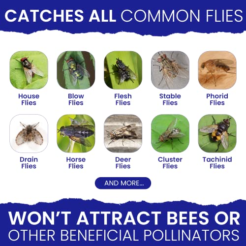 Fly Traps Outdoor Fly Traps. 2 Natural PreBaited Fly Bags Outdoor