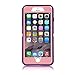 Co-Goldguard 3-Layer Heavy Duty 3 in 1 Covers Built-in Screen Protector Silicon Phone Case for iPhone 7 Plus/8 Plus,Purple&Pink