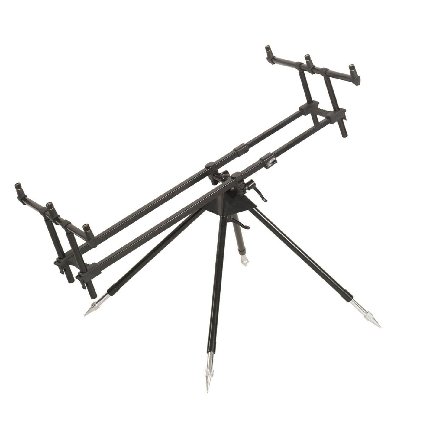 Sensitec Anaconda X-Covery Pod 3 Rod Aluminium Rail Mount Fishing Rod Holder - Silver