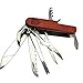 Swiss Army Style Pocket Knife 15-in-1 Wood Body by Vermont - Multi-tool Stainless Steel with Wood Body. Tactical, Survival, Hiking, Hunting, and Camping. Great Training Gifts for Boy Scouts.