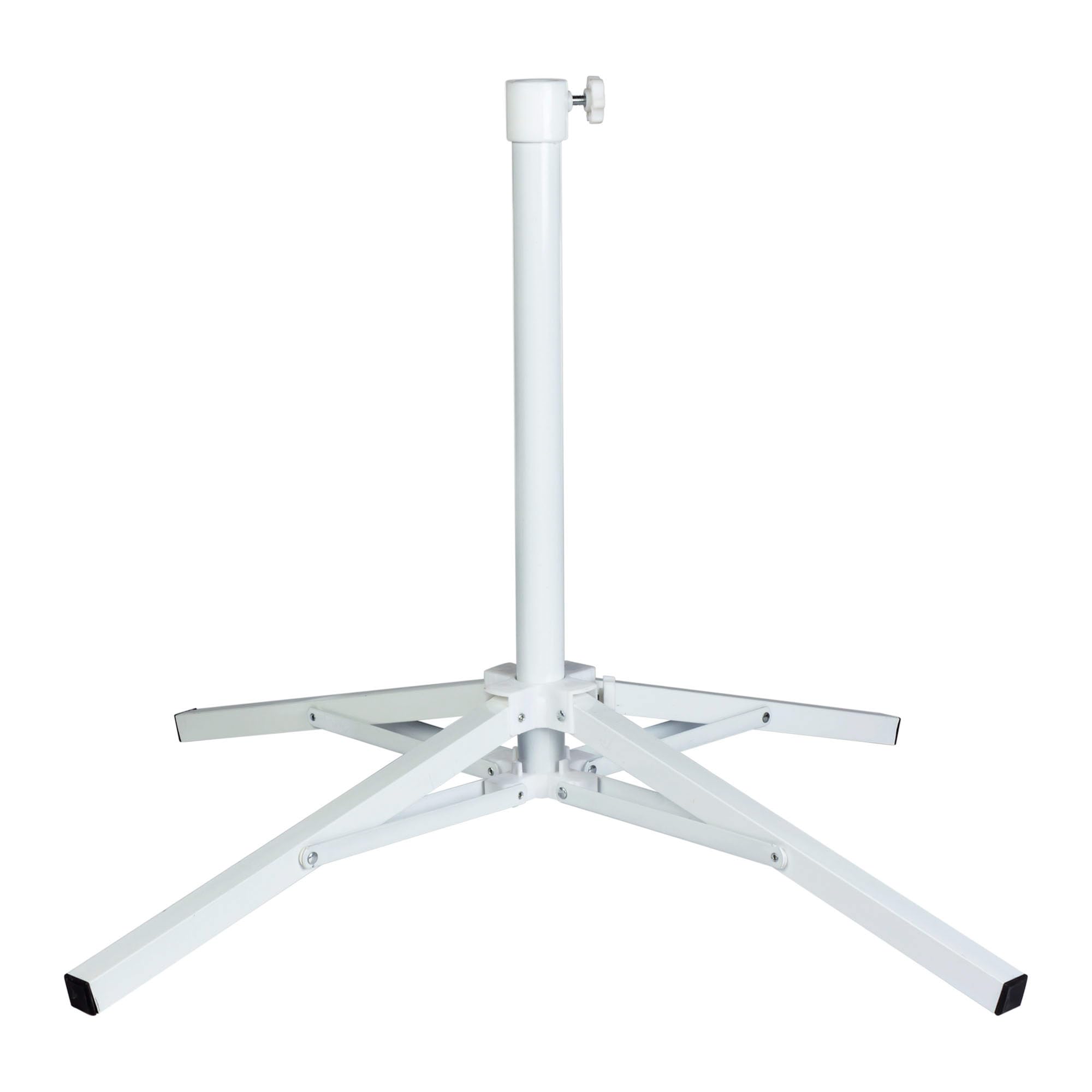 Parasol Stand, Parasol Feet, 4 Legs Parasol Stand, Aluminium, Mast Diameter 25/32 mm, 65 x 65 x 60 cm, Adjustable Thread, Base with Folding Legs, Active Garden