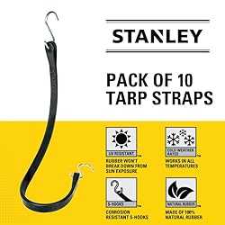 STANLEY S300441 Black 41" All-Weather Rubber Bungee