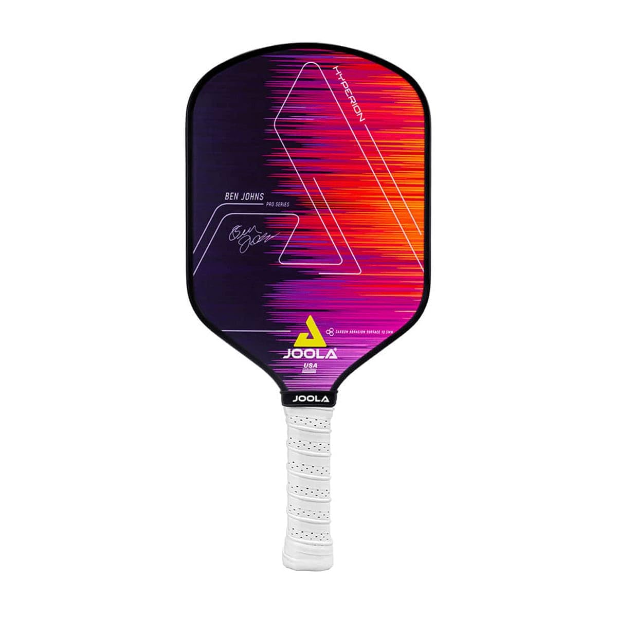 JOOLA Ben Johns Hyperion CFS Pickleball Paddle - Carbon Surface with High Grit & Spin, Elongated Handle, USAPA Approved Ben Johns Paddle