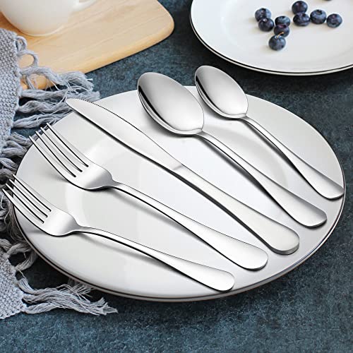 LIANYU 66Piece Silverware Set with Serving Utensils, Stainless Steel