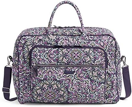 Vera Bradley Women's Signature Cotton Grand Weekender Travel Bag, Bonbon Medallion, One Size US 1 Vera Bradley Women's Signature Cotton Grand Weekender Travel Bag, Bonbon Medallion, One Size US