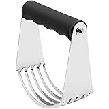 KUFUNG Dough Blender Stainless Steel Pastry Cutter Multipurpose Bench Scraper Great as Dough Cutter for Pastry Butter and Piz