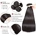 Beauhair Brazilian Straight Hair 3 Bundles with Frontal (18 20 22+18Frontal) 13x4 Ear to Ear Lace Frontal Closure With Bundles Unprocessed Virgin Human Hair Bundles With Frontal Natural Color