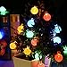 OMorc Solar String Lights,20ft 30 LED Crystal Ball Solar Powered Outdoor Globe Fairy Lights for Garden, Yard, Home, Path, Landscape Decoration