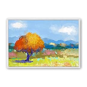 signwin Framed Canvas Wall Art Color Abstract Canvas...