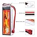 Floureon 11.1V 4500mAh High Power 3S 30C Lipo Battery with Dean-Style T Connector for RC Helicopter Hobby Drone and FPV (5.59x1.89x0.94 Inch)