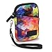 USA Gear Small Digital Camera Case with Wrist Strap, Belt Loop - Camera Case Small Compact Compatible with Canon Powershot Elph, Pouch G7 Mark iii, Nikon Coolpix, Cybershot, Pixpro & More (Geometric)