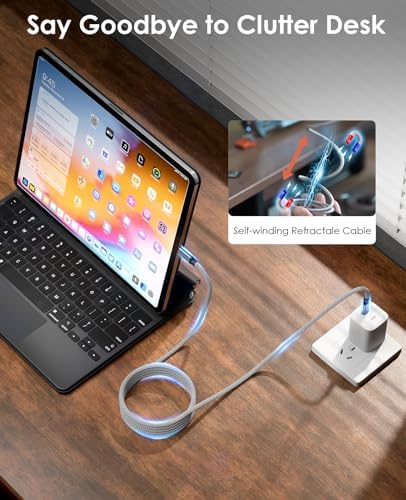 USB C Kabel, magnetisches Ladekabel, 3.3ft USB C auf USB C Kabel Typ C Kabel, Typ C Schnellladekabel Nylon Geflochten Kompatibel für phone Mac_Book Samsung Galaxy Patent Produkt