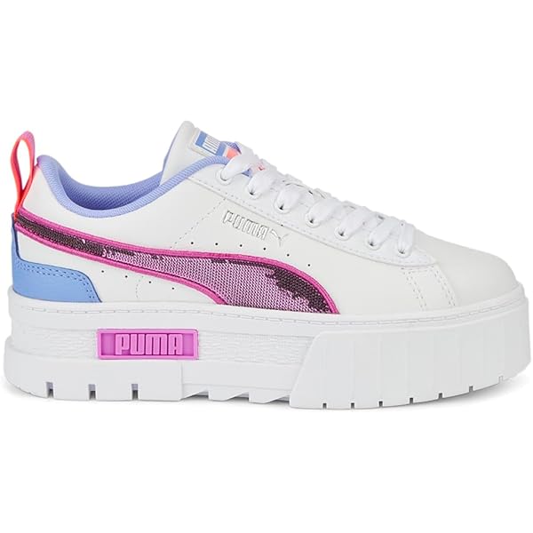 Amazon.com | PUMA Kids Girls Mayze Glitzy Platform Lace Up